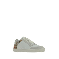 White Calf Leather Bos Taurus Low Top Sneakers