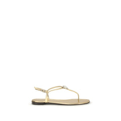 Gold Calf Leather Bos Taurus Sandals