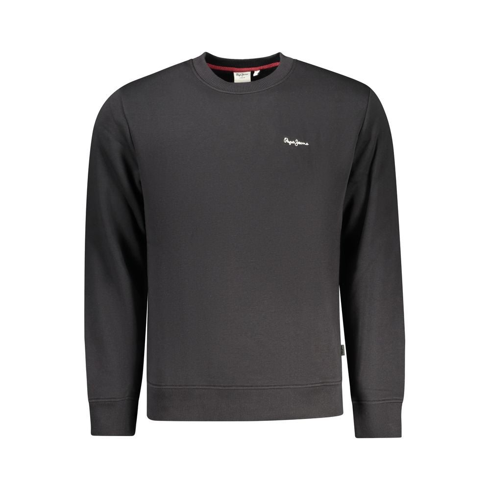 Black Polyester Men's Sweatshirt