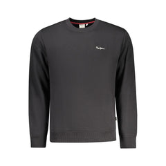 Black Polyester Men's Sweatshirt