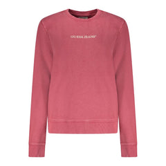 Red Cotton Women Sweatshirt