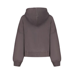 Black Cotton Women Sweatshirt