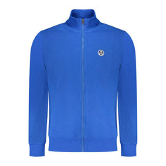 Blue Cotton Men Sweatshirt