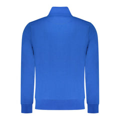 Blue Cotton Men Sweatshirt