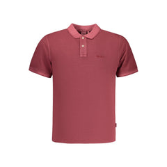 Red Cotton Men's Polo Shirt