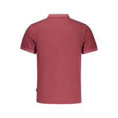 Red Cotton Men's Polo Shirt