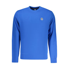 Blue Cotton Mens Sweatshirt