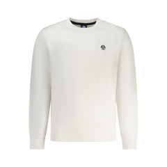 White Cotton Mens Sweatshirt