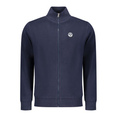 Blue Cotton Men Sweatshirt