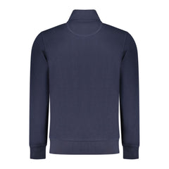 Blue Cotton Men Sweatshirt