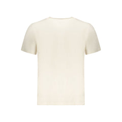 Beige Cotton Men's T-Shirt