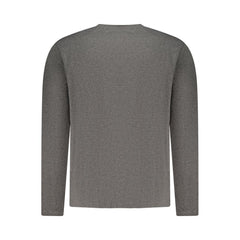 تي شيرت رجالي من القطن باللون الرمادي