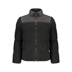 Black Polyester Men's Jacket