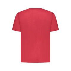 Red Cotton Men T-Shirt