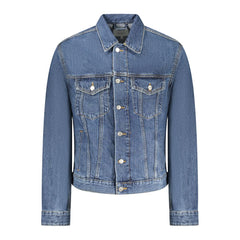 Blu Cotton Men Jacket