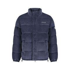 Blue Polyester Men's Jacket
