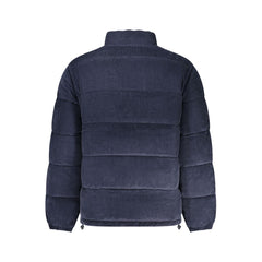 Blue Polyester Men's Jacket