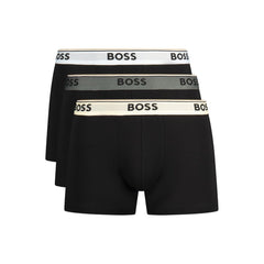 Black Cotton Men's Boxer Short