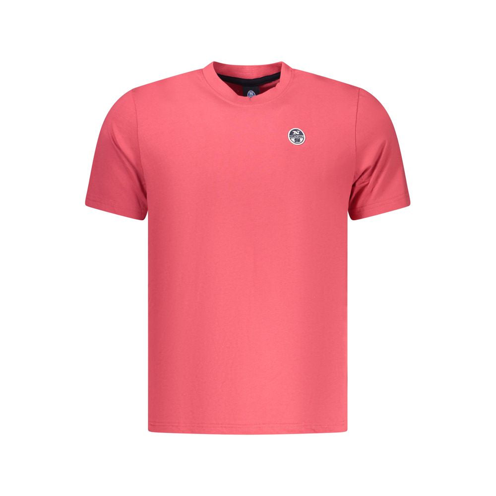 Red Cotton Men T-Shirt