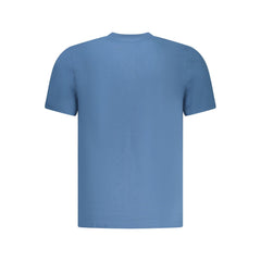 تي شيرت رجالي قطن أزرق