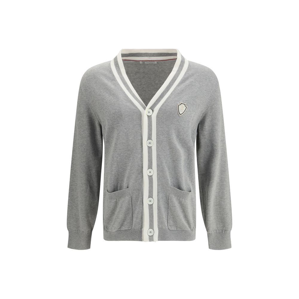Gray Cotton Cardigan
