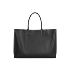 Black Calfskin Tote Bag