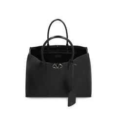 Black Calfskin Tote Bag