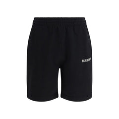 Black Cotton Bermuda Shorts