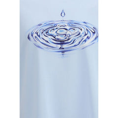 تي شيرت قطني أزرق