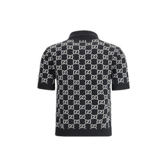 Black Wool Pattern Shirt