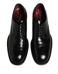 Black Lace Up Leather Dress Derby Men Shoes