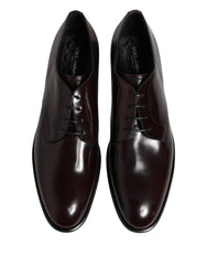 Black Lace Up Leather Dress Derby Men Shoes