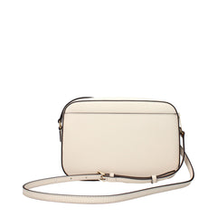 Beige Leather Crossbody Bag
