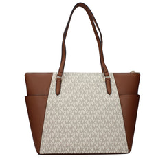 Beige Leather Shoulder Bag
