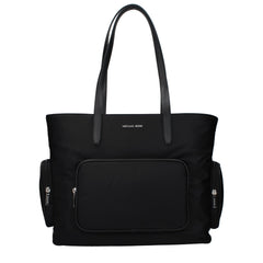 Black Fabric Shoulder Bag