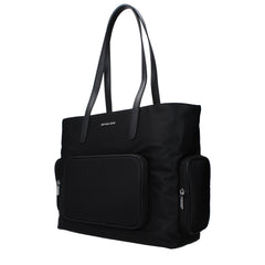 Black Fabric Shoulder Bag