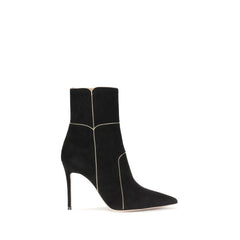 Black Leather Ankle Boots