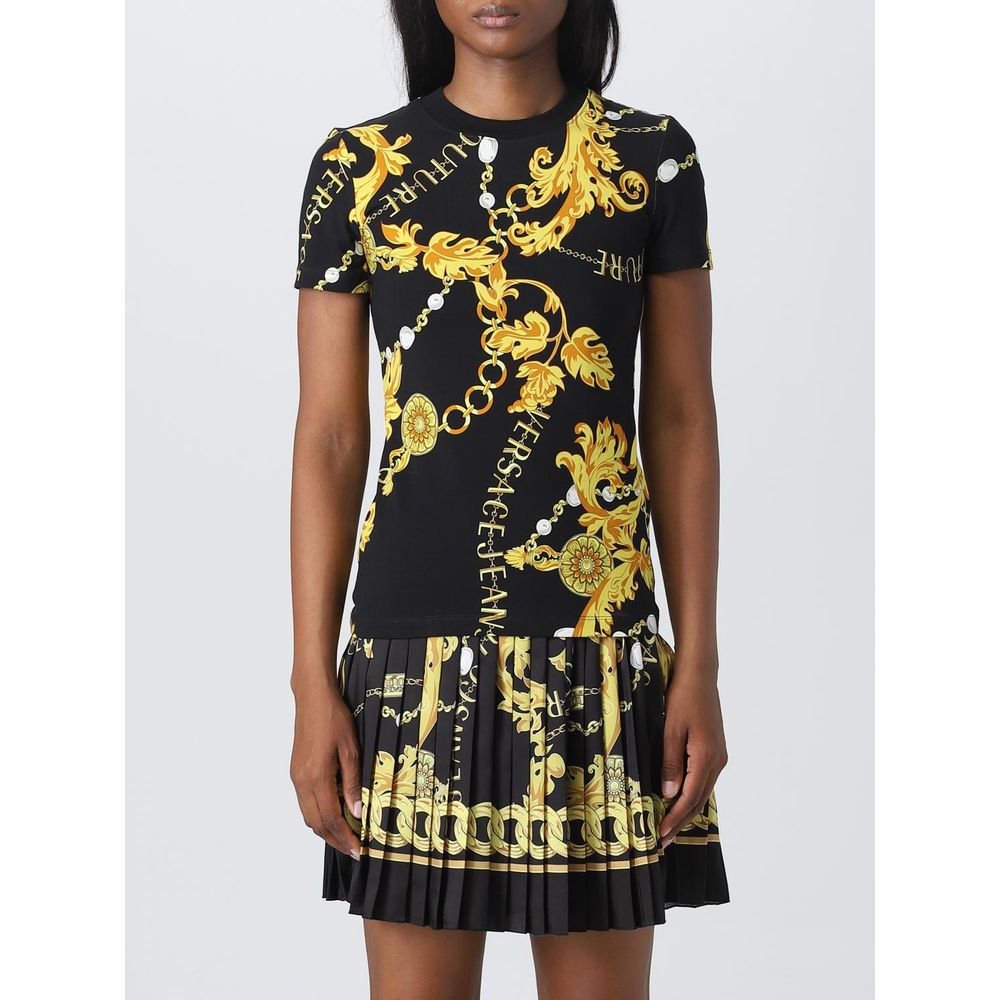 تي شيرت قطن أسود