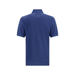 Blue Cotton Polo Shirt