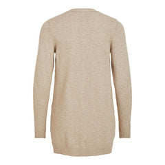 كارديغان من الفسكوز باللون البيج