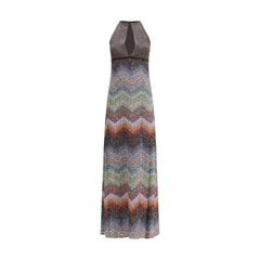 Multicolor Viscose Long Dress