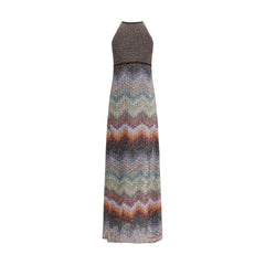 Multicolor Viscose Long Dress