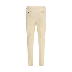 Beige Cotton Pants