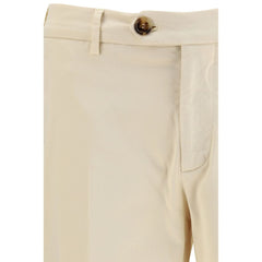Beige Cotton Pants