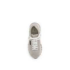 Gray Calf Leather Bos Taurus Chunky Sneakers
