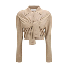 Beige Viscose Cardigan