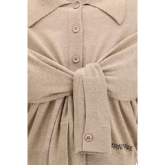 Beige Viscose Cardigan
