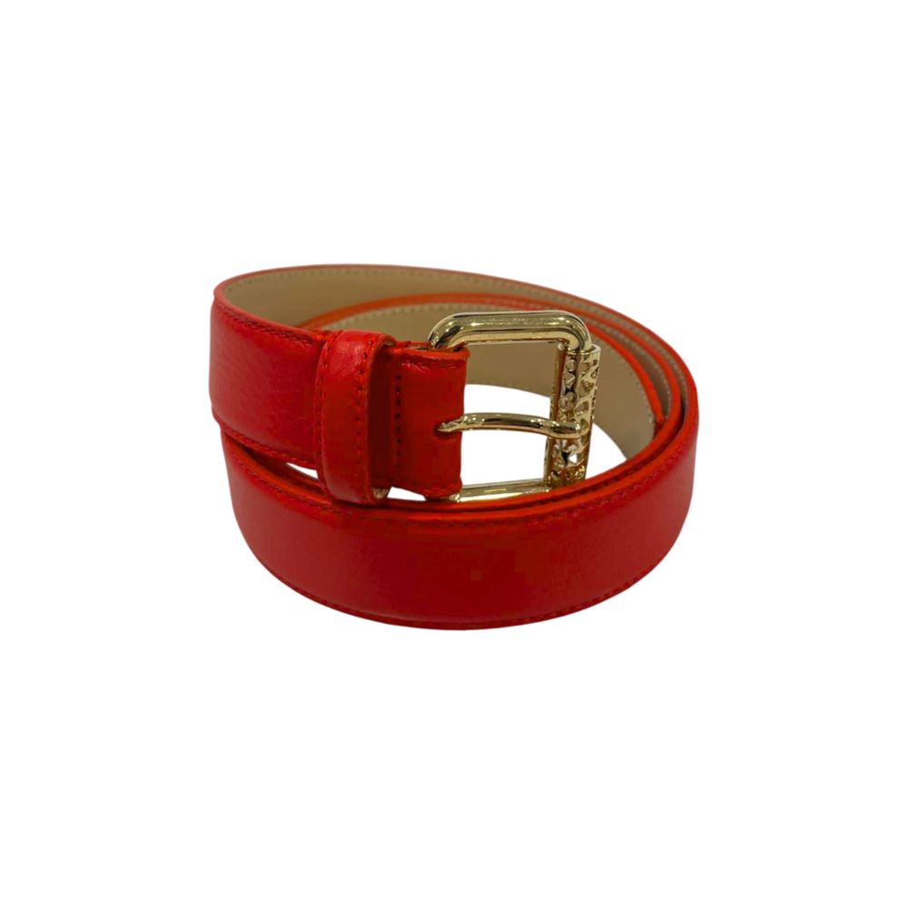 Red Leather Women Belt