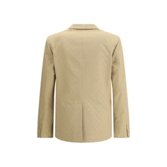 Beige Cotton Blazer