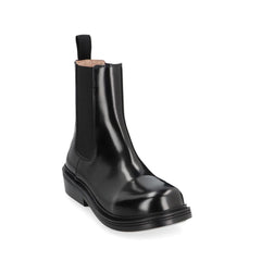Black Calfskin Chelsea Boots
